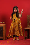 Kids Eid Dress | Yellow & MultiColor | Casual Kurta | Cotton Lawn Printed | KAA-03269