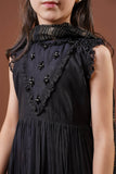 Ladies formal dress | Black & Gold | formal 3 Piece suit | Viscose Chambray Katan | KDD-03095