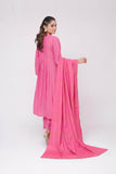 Women Winter Dress | Shocking Pink & Gold | Casual 3 Piece Suit | Cotton Masuri Karandi | LAD-03618
