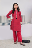 GAD-03004 | Red & Black | Casual 3 Piece Suit | Cotton Jacquard