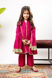 Kids formal clothes | Pink & Gold | Formal 3 Piece Suit | Viscose Chambray Katan | KDD-03237
