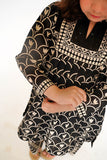 Kids Casual Dress | Black & Fawn | Casual 3 Piece Suit | Cotton Lawn Printed | KAD-03497