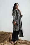 GAD-03161 | Black & Fawn | Casual 3 Piece Suit | Cotton Lawn Printed