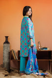 GAD-03059 | Sea Green & Muliticolor | Casual 3 Piece Suit | Cotton Lawn Printed