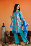 GAD-03059 | Sea Green & Muliticolor | Casual 3 Piece Suit | Cotton Lawn Printed