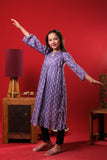 Kids Eid Dress | Purple & Multicolor | Casual Kurta | Cotton Lawn Printed | KAA-03270