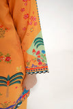 Kids Casual Dress | Mustard & Multicolor | Casual 2 Piece Suit | Cotton Lawn Digital Printed | KAC-03469