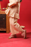Kids Eid Dress | Beige & Multicolor | Casual 2 Piece Suit | Cotton Plain Cambric | KAC-03275