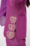Kids Winter dress | Purple & Gold | Casual 3 Piece Suit | Cotton Masuri Karandi | KAD-03612
