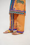 Kids Casual Dress | Mustard & Multicolor | Casual 2 Piece Suit | Cotton Lawn Digital Printed | KAC-03469