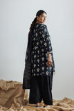 LAD-03122 | Black & Fawn | Casual 3 Piece Suit | Cotton Printed Lawn