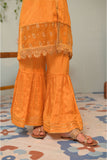KDD-02949 | Yellow & Gold | Formal 3 Piece Suit | Viscose Raw Silk