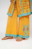 Women Eid Dress | Mustard & Multicolor | Casual 3 Piece Suit | Cotton Lawn Printed | LAD-03435