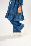 Kids winter clothes | Blue & Silver | Casual 3 Piece Suit | Cotton Karandi Dobby | KAD-03216