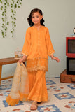KDD-02949 | Yellow & Gold | Formal 3 Piece Suit | Viscose Raw Silk