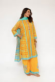 Women Eid Dress | Mustard & Multicolor | Casual 3 Piece Suit | Cotton Lawn Printed | LAD-03435