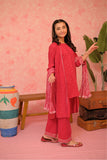 GBD-02865 | Shocking Pink & Silver | Casual Plus 3 Piece Suit | Cotton Viscose Filament Jacquard