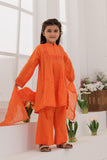 KBD-03117 | Orange | Casual Plus 3 Piece Suit | Plain Cotton