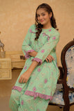 GAC-02818 | Light Green & Multicolor | Casual 2 Piece Suit | Cotton Dobby Print