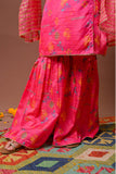 Girls formal clothes | Digital Print & Multicolor | Formal 3 Piece Suit  | Polyester Tussar Silk | GDD-03260