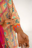 Women Eid Dress | Fawn & Multicolor | Casual 3 Piece Suit | Cotton Lawn Printed | LAD-03434