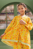 KAC-03141 | Yellow & Multicolor | Casual 2 Piece Suit | Cotton Dobby Printed