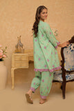 GAC-02818 | Light Green & Multicolor | Casual 2 Piece Suit | Cotton Dobby Print