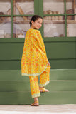 KAC-03141 | Yellow & Multicolor | Casual 2 Piece Suit | Cotton Dobby Printed