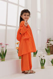 KBD-03117 | Orange | Casual Plus 3 Piece Suit | Plain Cotton