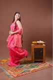 Girls formal clothes | Digital Print & Multicolor | Formal 3 Piece Suit  | Polyester Tussar Silk | GDD-03260