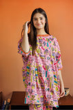 GAC-03098 | Pink & Multicolor | Casual 2 Piece Suit | Cotton Lawn Printed