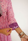 Women Eid Dress | Pink & Multicolor | Casual Maxi | Cotton Lawn Printed | LAA-03486