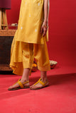 Kids Eid Dress | Mustard & Multicolor | Casual Plus 3 Piece suit | Cotton Plain | KBD-03325