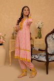 GAC-02808 | Pink & Multicolor | Casual 2 Piece Suit | Cotton Dobby Self