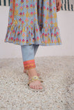 KBD-03041 | Grey & Multicolor | Casual Plus 3 Piece Suit | Cotton Gold Lawn Printed