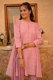 GBD-02838 | Pink & Gold | Casual Plus 3 Piece Suit | Viscose Jacquard