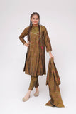 Girls Winter Dress | M.Green & Gold | Casual 3 Piece Suit  | Viscose Yarn Dyed Jacquard | GAD-03692