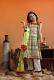 KAD-03125 | Fawn & Multicolor | Casual 3 Piece Suit | Cotton Lawn Printed