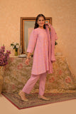 GBD-02838 | Pink & Gold | Casual Plus 3 Piece Suit | Viscose Jacquard