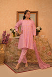 GBD-02838 | Pink & Gold | Casual Plus 3 Piece Suit | Viscose Jacquard