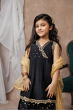 KDD-03018 | Black & Gold | Formal 3 Piece Suit | Viscose Raw Silk