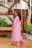 LBD-02561 | Pink & Black | Casual plus 3 Piece Suit  | Cotton Yarn dyed Jacquard