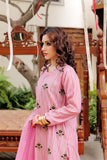 LBD-02561 | Pink & Black | Casual plus 3 Piece Suit  | Cotton Yarn dyed Jacquard