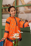 KAD-03131 | Orange & Multicolor | Casual 3 Piece Suit | Cotton Lawn Printed