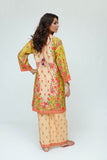 Women Casual Dress | Fawn & MultiColor | Casual 3 Piece Suit | Cotton Digital Lawn Printed | LAD-03539