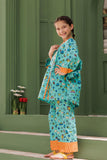 KAC-03082 | Sea Green & Multicolor | Casual 2 Piece Suit | Cotton Lawn Printed