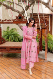 LBD-02561 | Pink & Black | Casual plus 3 Piece Suit  | Cotton Yarn dyed Jacquard