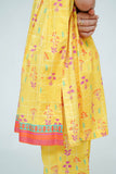 Kids Casual Dress | Perrot Green & MultiColor | Casual 2 Piece Suit | Cotton Digital Lawn Printed | KAC-03543