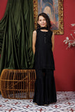 KDD-03052 | Black | Formal 3 Piece Suit | Viscose Raw-Silk