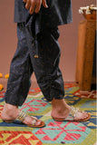 Kids Eid Dress | Black & Multicolors | Casual 2 Piece Suit | Cotton Plain Cambric | KAC-03262
